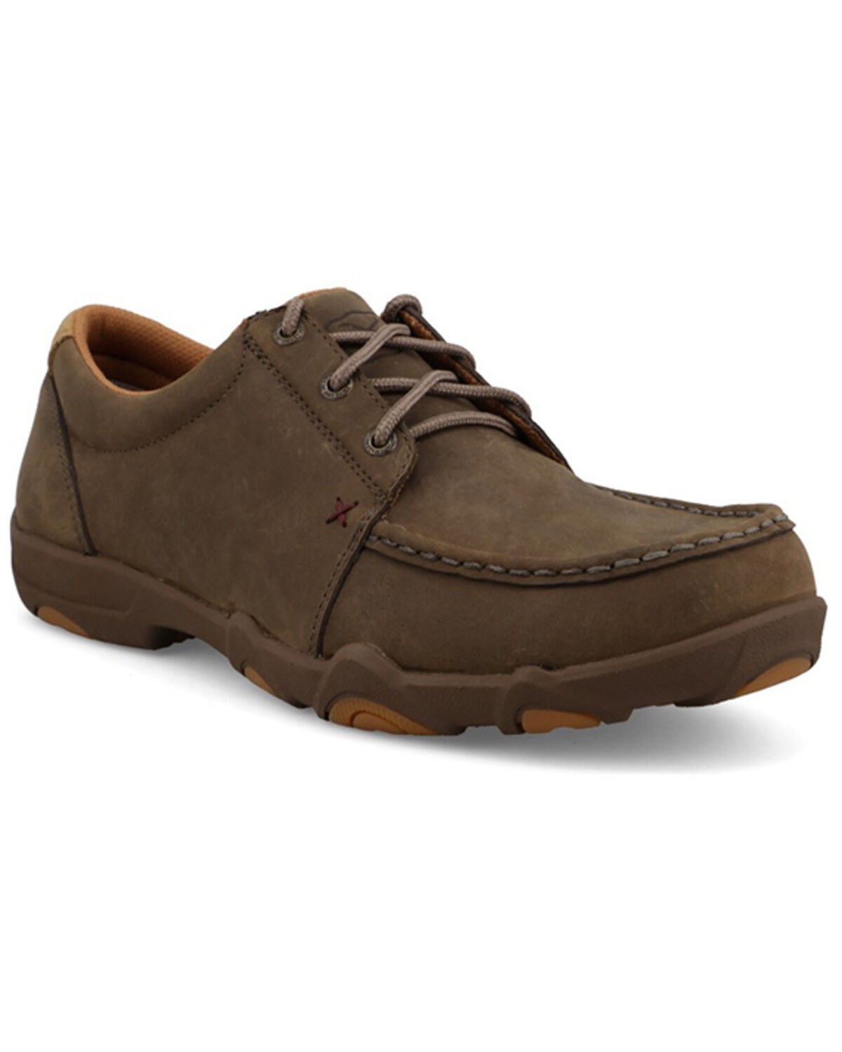 Twisted X Men's Boat Shoe Ultralite X&trade; Driving Mocs, Beige, hi-res