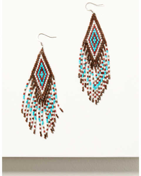 Image #1 - Idyllwind Women's Brookhaven Beaded Earrings , Brandy Brown, hi-res
