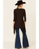 Tasha Polizzi Women's Solid Brown Darcie 3/4 Sleeve Tunic , Brown, hi-res