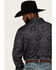 Image #4 - Rock & Roll Denim Men's Southwestern Long Sleeve Button Down Western Shirt , Black, hi-res