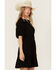 Image #2 - Velvet Heart Women's Tencel Short Sleeve Mini Dress, Black, hi-res