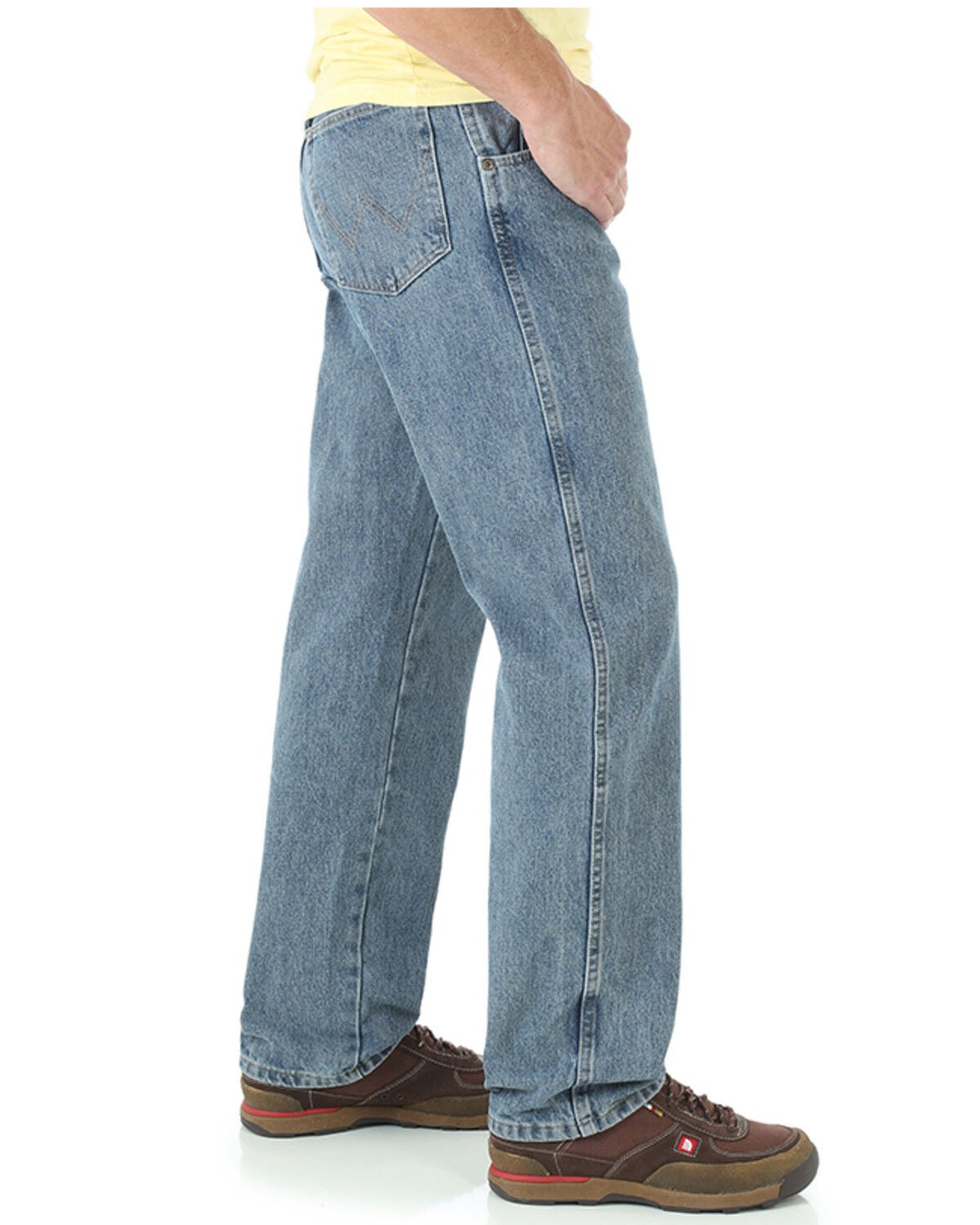 Image #2 - Wrangler Rugged Wear Men's Antique Indigo Wash Trail Trekker Relaxed Fit Jeans, Indigo, hi-res
