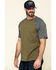 Image #3 - Hawx Men's Olive Midland Short Sleeve Baseball Work T-Shirt , Olive, hi-res