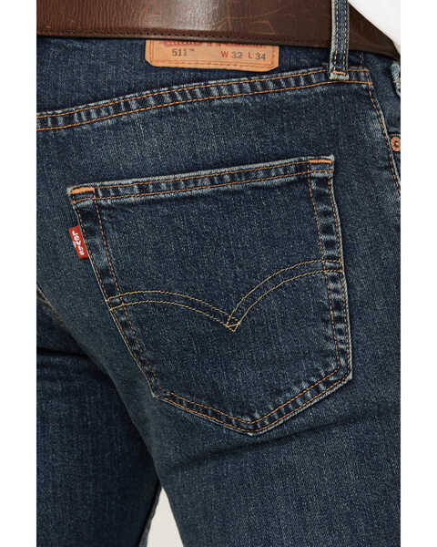 Image #4 - Levi's Men's 511™ Figure It Out Slim Stretch Straight Denim Jeans , Dark Wash, hi-res