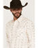Image #2 - Ely Walker Men's Wallpaper Floral Print Long Sleeve Pearl Snap Western Shirt, Cream, hi-res