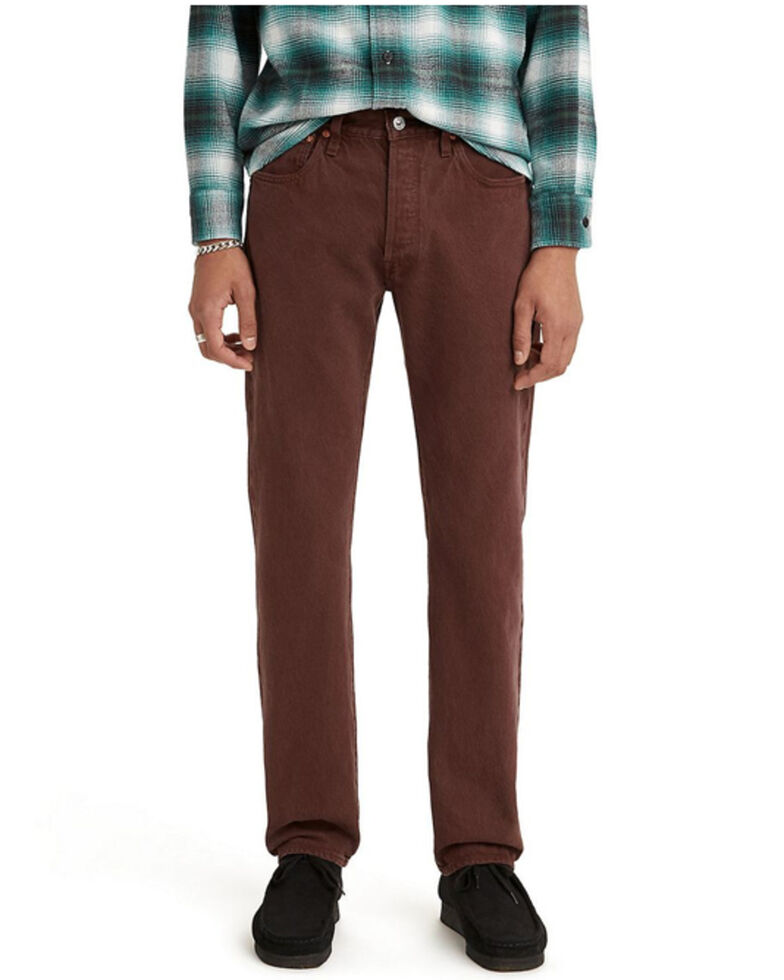 Levi's Men's Mahogany 501 Regular Straight Leg Jeans  , Mahogany, hi-res