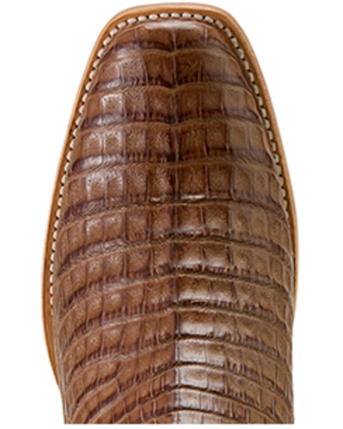 Image #5 - Ariat Men's Futurity Finalist Exotic Caiman Western Boots - Square Toe, Natural, hi-res