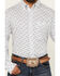 Image #3 - George Strait by Wrangler Men's Floral Striped Long Sleeve Button-Down Stretch Western Shirt, White, hi-res