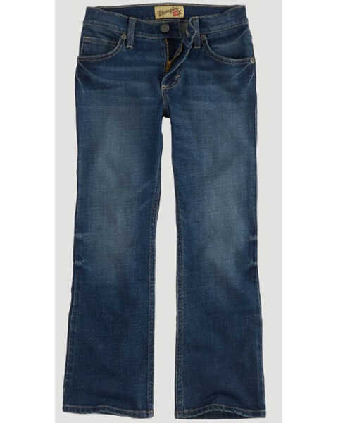 Wrangler 20X Little Boys' Vintage Brumsey Slim Fit Bootcut Jeans, Blue, hi-res