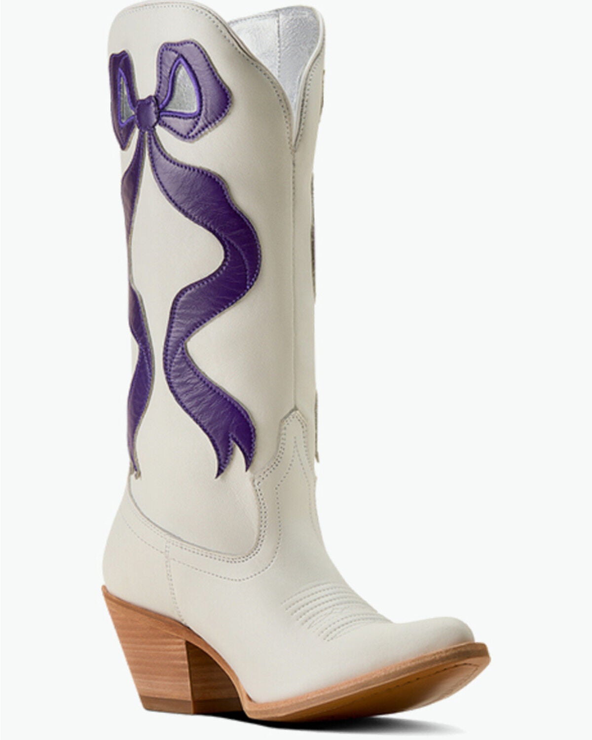 Ariat Women's Beaux Western Boots - Round Toe, White, hi-res