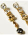 Ink + Alloy Clear to Smoke Ombre-Style Five-Tier Crystal Earrings, Multi, hi-res