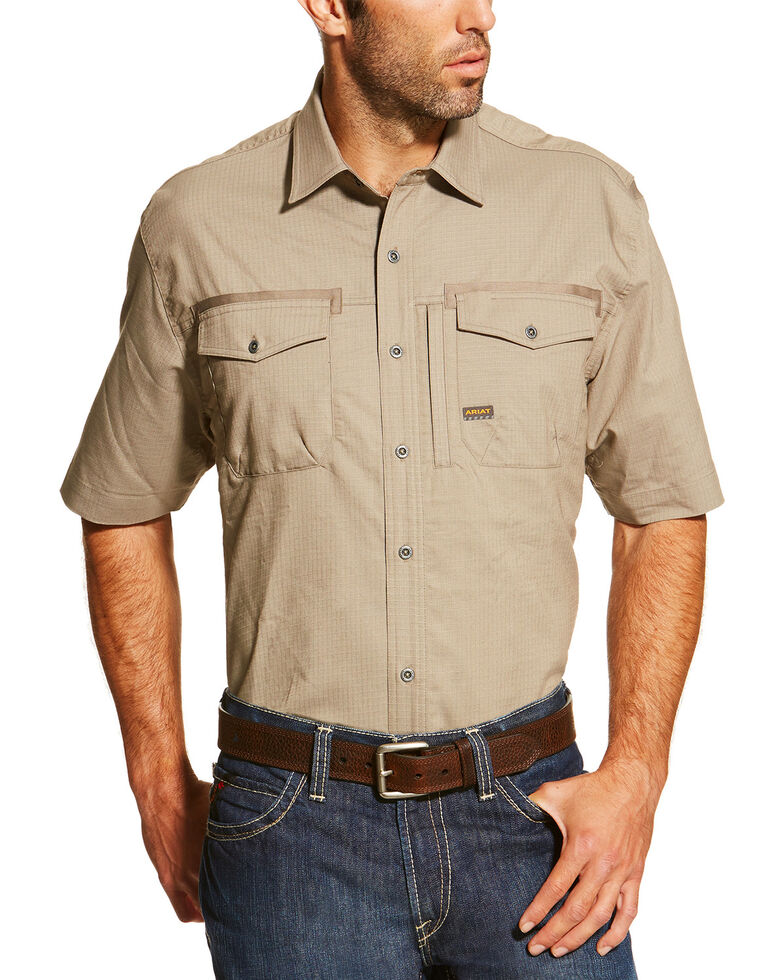 mens khaki work shirts