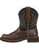 Image #2 - Ariat Women's Fatbaby Heritage Dapper Western Boots - Round Toe, Chocolate, hi-res