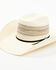 Resistol Men's Vented Crown Shantung Straw Hat, Natural, hi-res