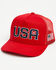 Image #1 - Cody James Men's USA Ball Cap, Red, hi-res