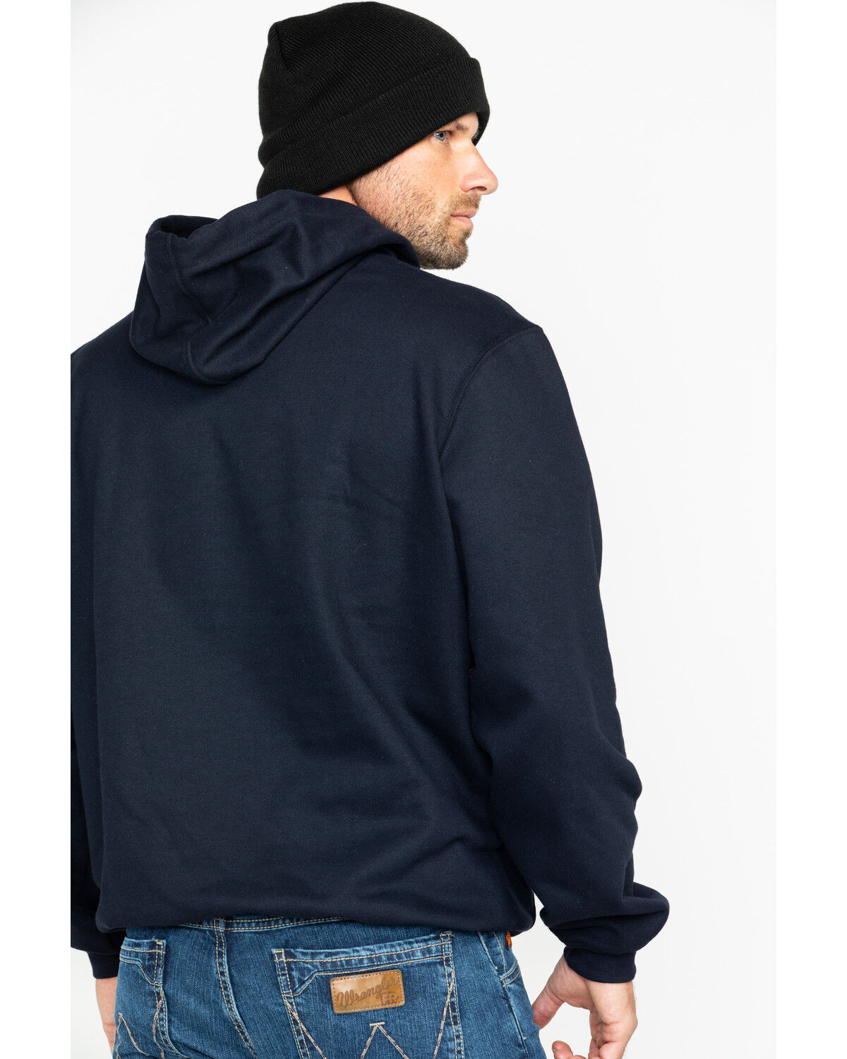 Image #2 - NSA TECGEN Men's FR Heavyweight Pullover Work Sweatshirt - 2X-3X, Navy, hi-res