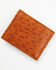 Cody James Men's Bi-Fold Ostrich Wallet, Brown, hi-res