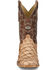 Image #4 - Justin Men's Ocean View Exotic Pirarucu Western Boots - Broad Square Toe, Brown, hi-res