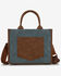 Image #3 - Wrangler Women's Buckle Crossbody Carry Large Tote, Dark Wash, hi-res