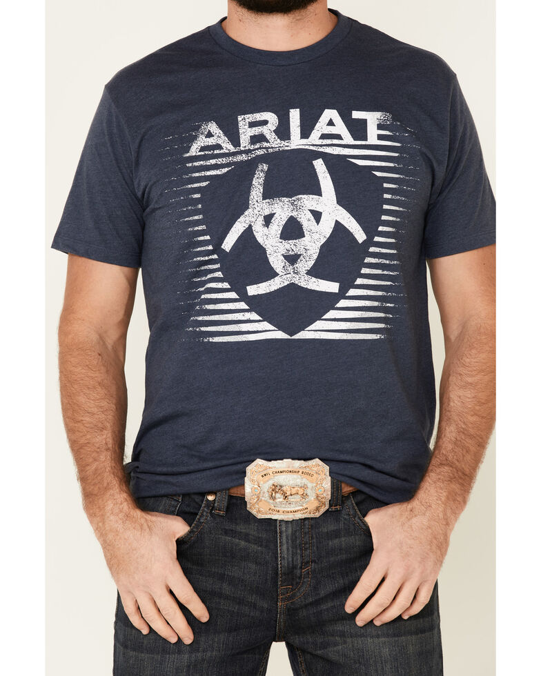 Ariat Men's Heather Navy Shade Logo Graphic T-Shirt | Sheplers