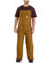 Image #1 - Carhartt Men's Quilt Lined Washed Bib Work Overalls, Brown, hi-res