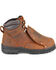 Image #2 - Carolina Men's 6" External Met Guard Boots - Steel Toe, Brown, hi-res