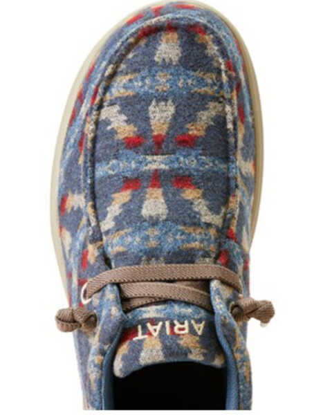 Image #4 - Ariat Men's Hilo Stretch Casual Shoes - Moc Toe , Blue, hi-res