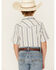 Image #4 - Cody James Boys' Southwestern Dobby Striped Short Sleeve Snap Western Shirt, Ivory, hi-res