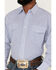 Wrangler Men's Stripe Print Long Sleeve Pearl Snap Western Shirt - Big & Tall, Blue, hi-res