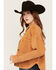 Image #2 - White Crow Women's Washed Knit Cropped Shacket, Rust Copper, hi-res