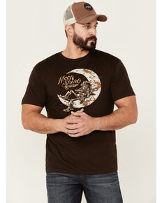 Moonshine Spirit Men's Serenade Brown Graphic Short Sleeve T-Shirt , Dark Brown, hi-res