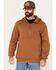 Image #1 - Brothers and Sons Men's Hardin French Terry Hooded Zip Sweatshirt, Rust Copper, hi-res
