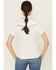 Image #5 - Idyllwind Women's Featherlight Short Sleeve Snap Stretch Western Shirt, Ivory, hi-res