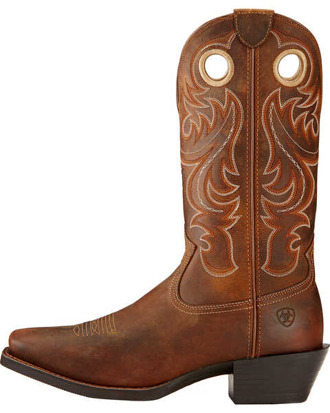 Ariat Men's Sport Western Performance Boots - Square Toe, Brown, hi-res