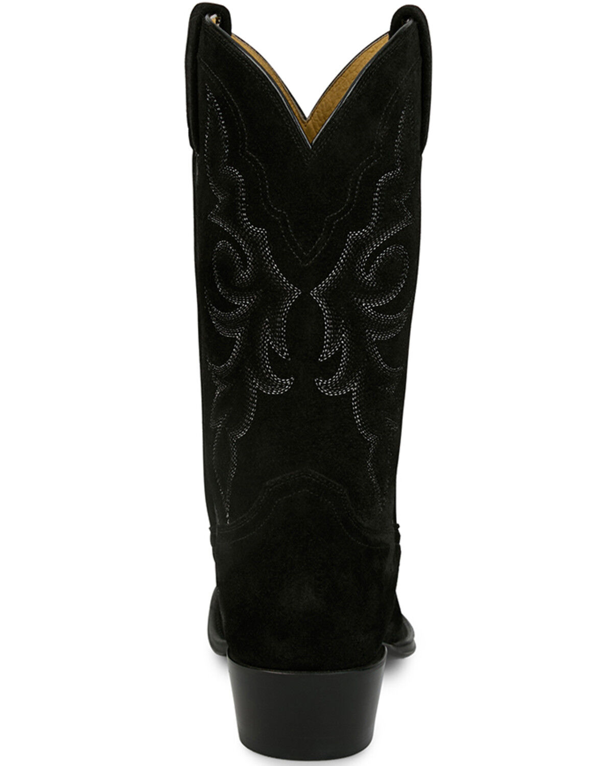 Image #5 - Tony Lama Men's Plano Suede Western Boots - Round Toe, Black, hi-res