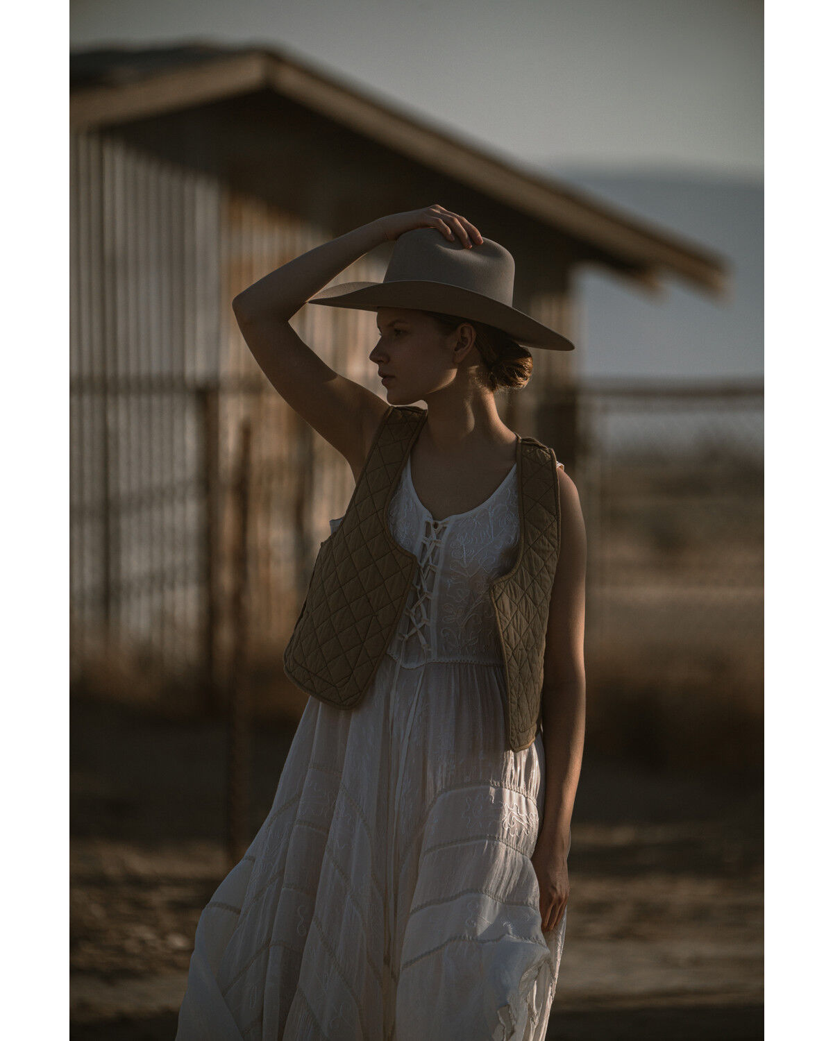 Image #1 - Scully Women's Lace-Up Jacquard Maxi Dress, Ivory, hi-res