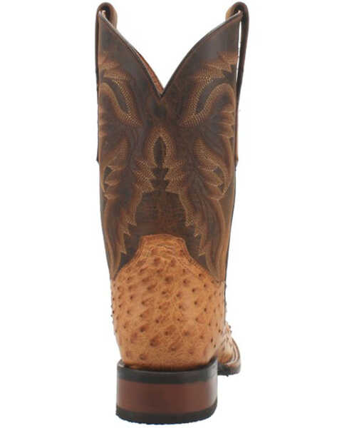 Dan Post Men's Kershaw Exotic Ostrich Skin Western Boots - Broad Square Toe, Tan, hi-res