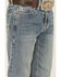 Image #2 - Hooey X Rock & Roll Denim Boys' Medium Wash Step Bootcut Stretch Denim Jeans, Blue, hi-res
