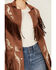 Image #3 - Rock & Rock Denim Women's Suede Fringe Jacket, Brown, hi-res