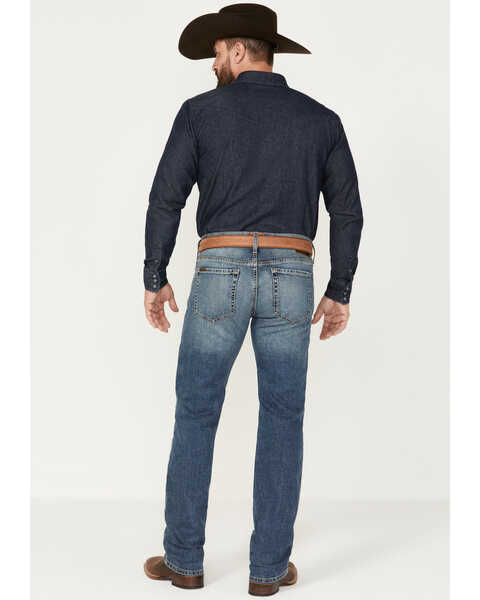 Ariat Men's M7 Medium Wash Slim Straight Stretch Denim Jeans, Blue, hi-res