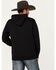 Image #4 - Wrangler Men's Boot Barn Exclusive Rope Logo Hooded Sweatshirt, Black, hi-res