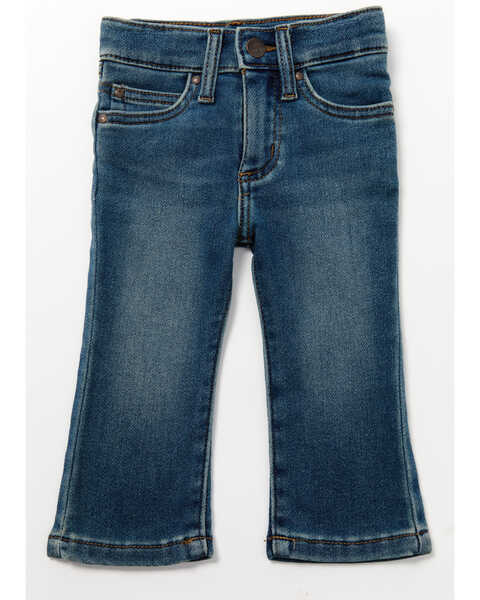 Wrangler Infant Boys' Medium Wash Knit Straight Denim Jeans, Medium Wash, hi-res