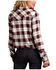 Image #2 - Stetson Women's Brown Plaid Long Sleeve Western Shirt, Brown, hi-res
