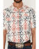 Image #3 - RANK 45&reg; Men's Everglades Southwestern Print Rodeo Tech 2.0 Short Sleeve Snap Stretch Western Shirt, Red, hi-res