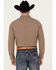 Image #4 - Blue Ranchwear Men's Dickens Plaid Print Long Sleeve Snap Shirt, Bronze, hi-res