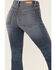 Image #4 - Shyanne Women's Sand Palm Medium Wash Mid Rise Stretch Flare Jeans, Medium Wash, hi-res