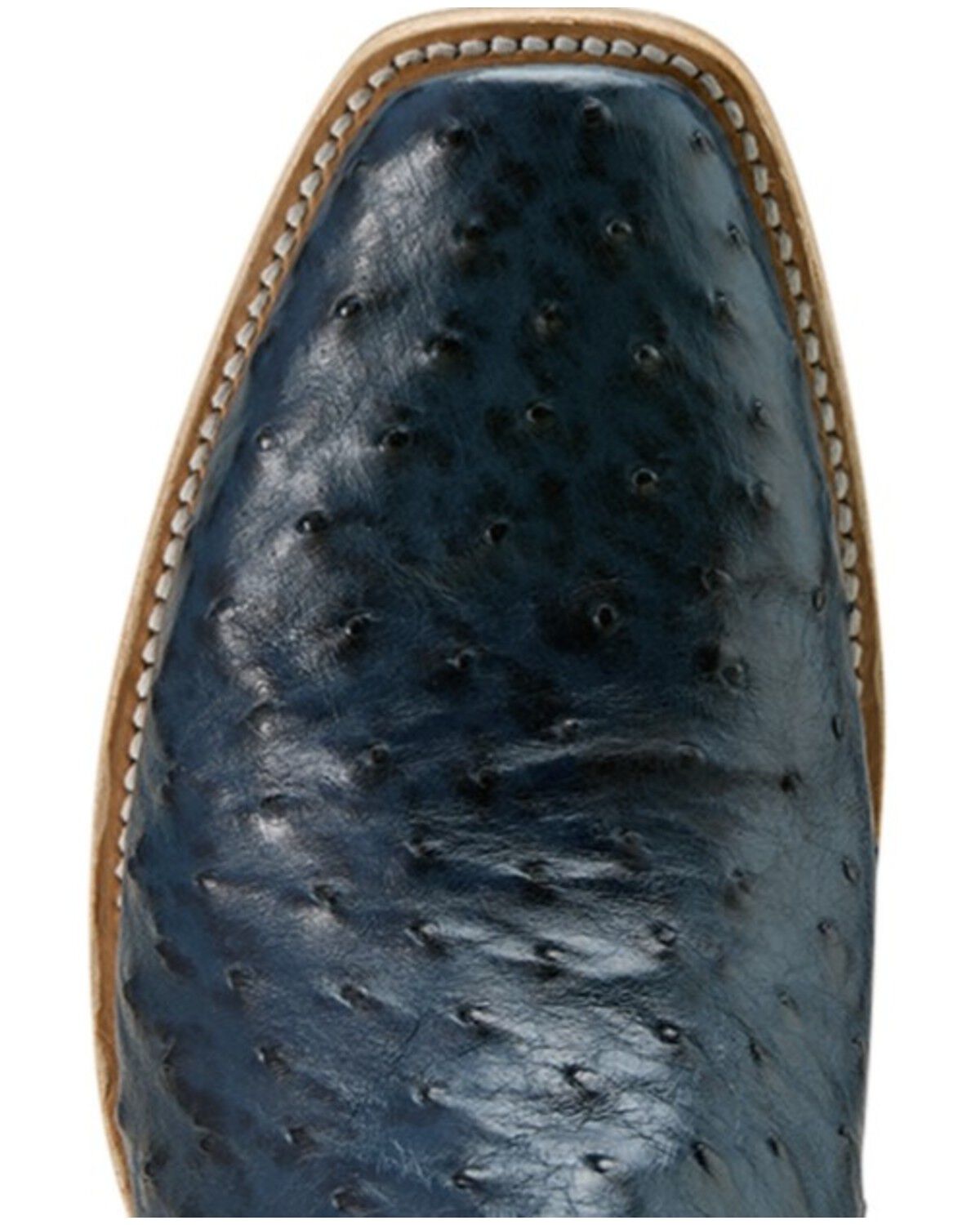 Image #4 - Ariat Men's Exotic Full-Quill Ostrich Futurity Outlaw Tall Western Boots - Square Toe, Blue, hi-res