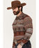 Image #2 - Cody James Men's Skullywag Southwestern Print Long Sleeve Snap Western Shirt, Bark, hi-res