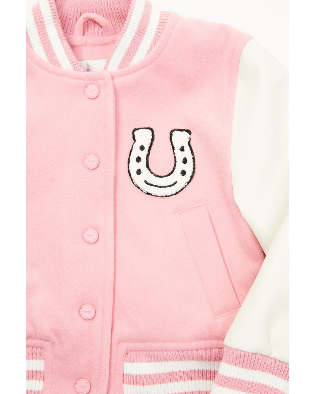 Image #2 - Urban Republic Toddler Girls' Varsity Jacket, Light Pink, hi-res