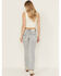 Image #1 - Miss Me Women's Light Wash Mid Rise 32" Bootcut Stretch Denim Jeans, Light Wash, hi-res